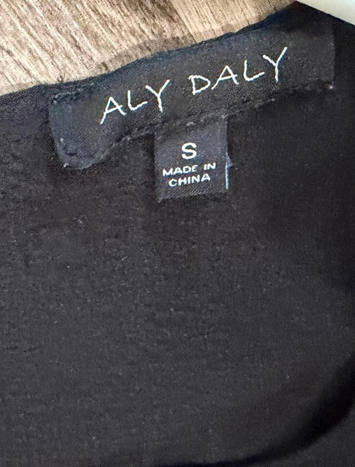 Other Aly Daly Black Long Sleeve Ruffle Dress Size S Size S / US 4 / IT 40 - 3 Thumbnail