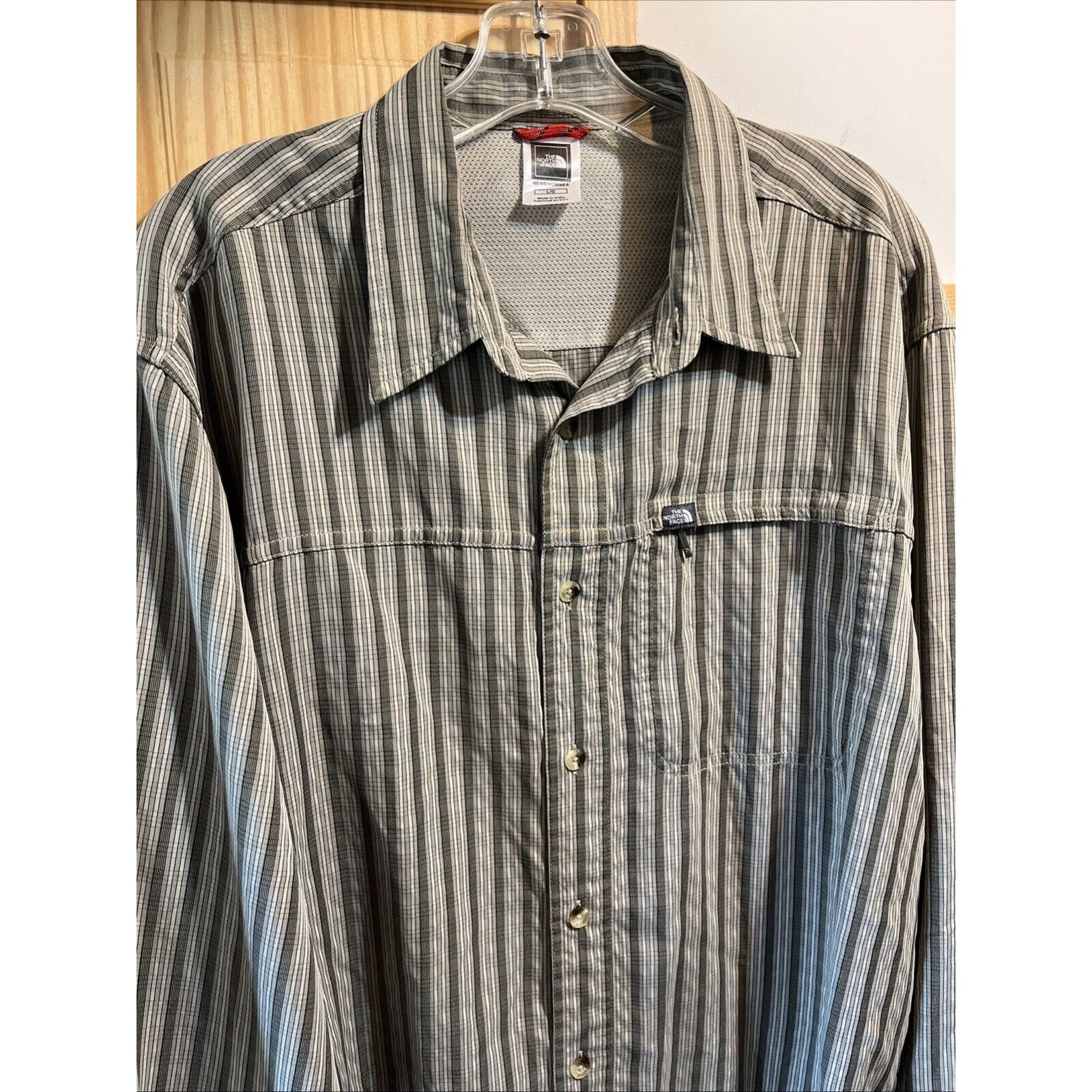 The North Face The North Face Men’s Shirt Large Gray Striped Button Down LS Size US L / EU 52-54 / 3 - 2 Thumbnail