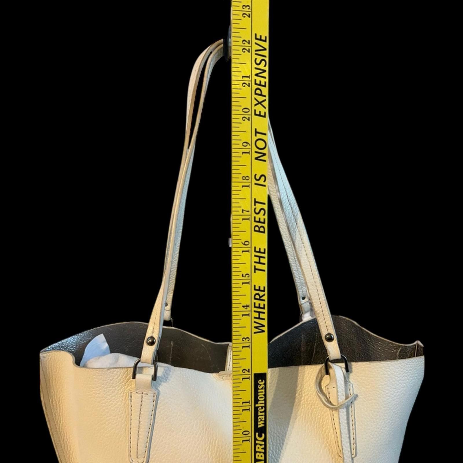 Other Botkier Leather Tote Bag Cream with Silver Inside Size ONE SIZE - 5 Thumbnail