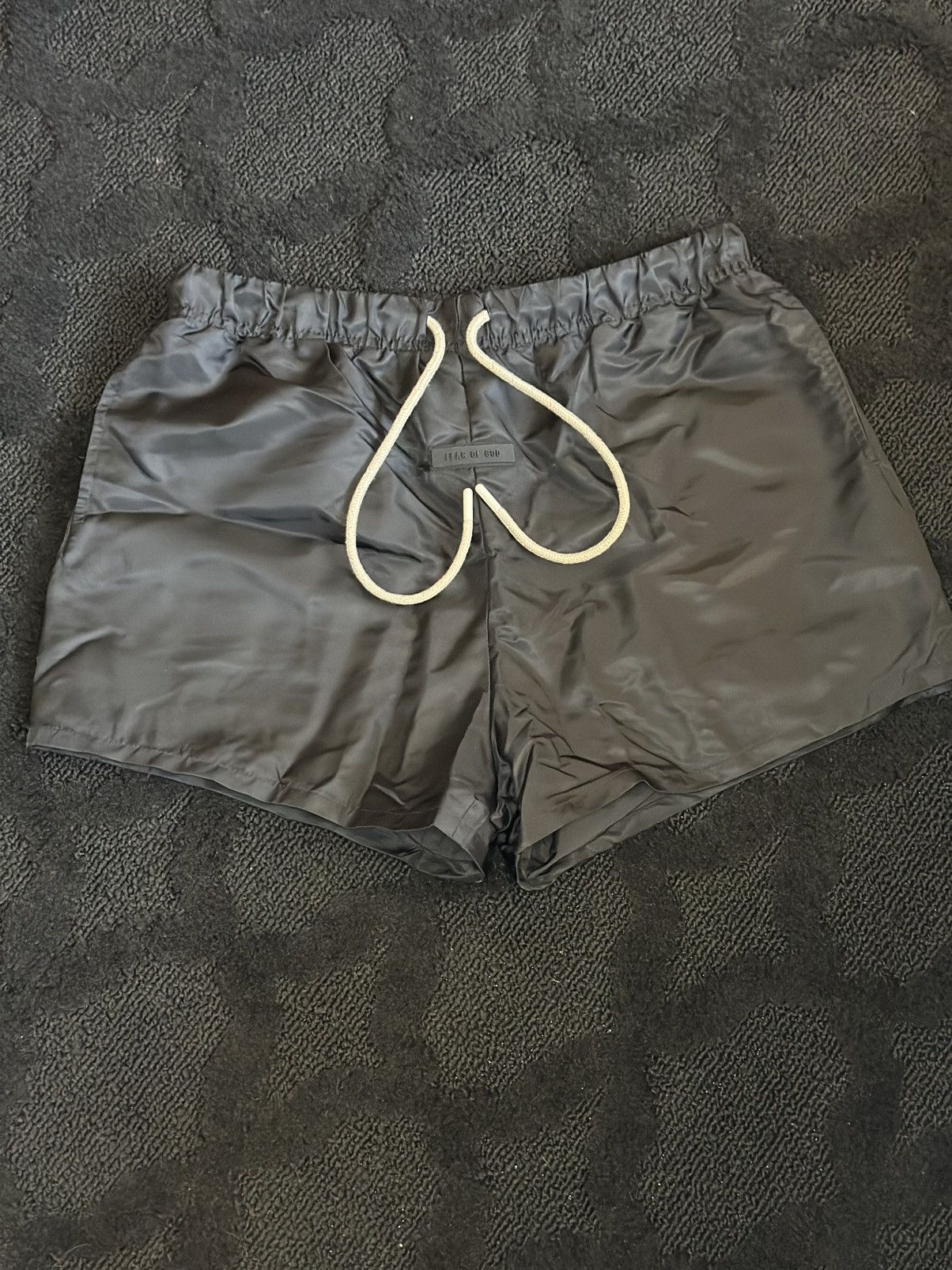 Fear of God Fear of God Medium Black Running Shorts Size US 33 - 3 Thumbnail