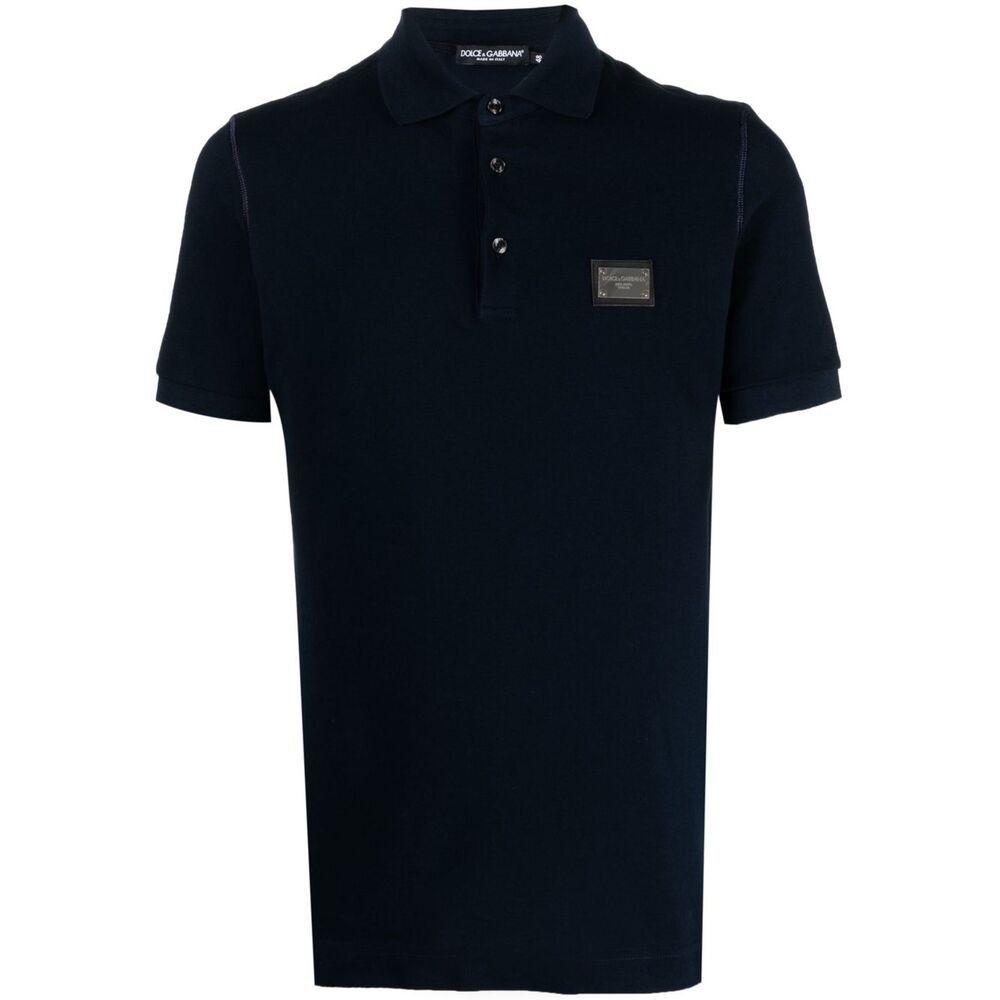 Dolce & Gabbana Dolce & Gabbana BLUE Polo Shirts Size US S / EU 44-46 / 1 - 1 Thumbnail