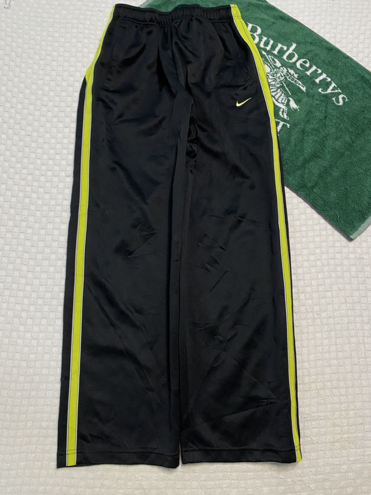NOCTA × Nike 💥 VINTAGE NIKE 90S BAGGY WIDE LEG SWOOSH TRACK PANTS Y2K Size US 38 / EU 54 - 1 Thumbnail