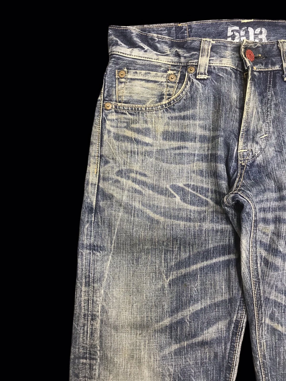 Edwin 💥ARCHIVAL💥EDWIN 503 ARTISANAL FADES REGULAR DENIM F320 Size US 33 - 4 Thumbnail