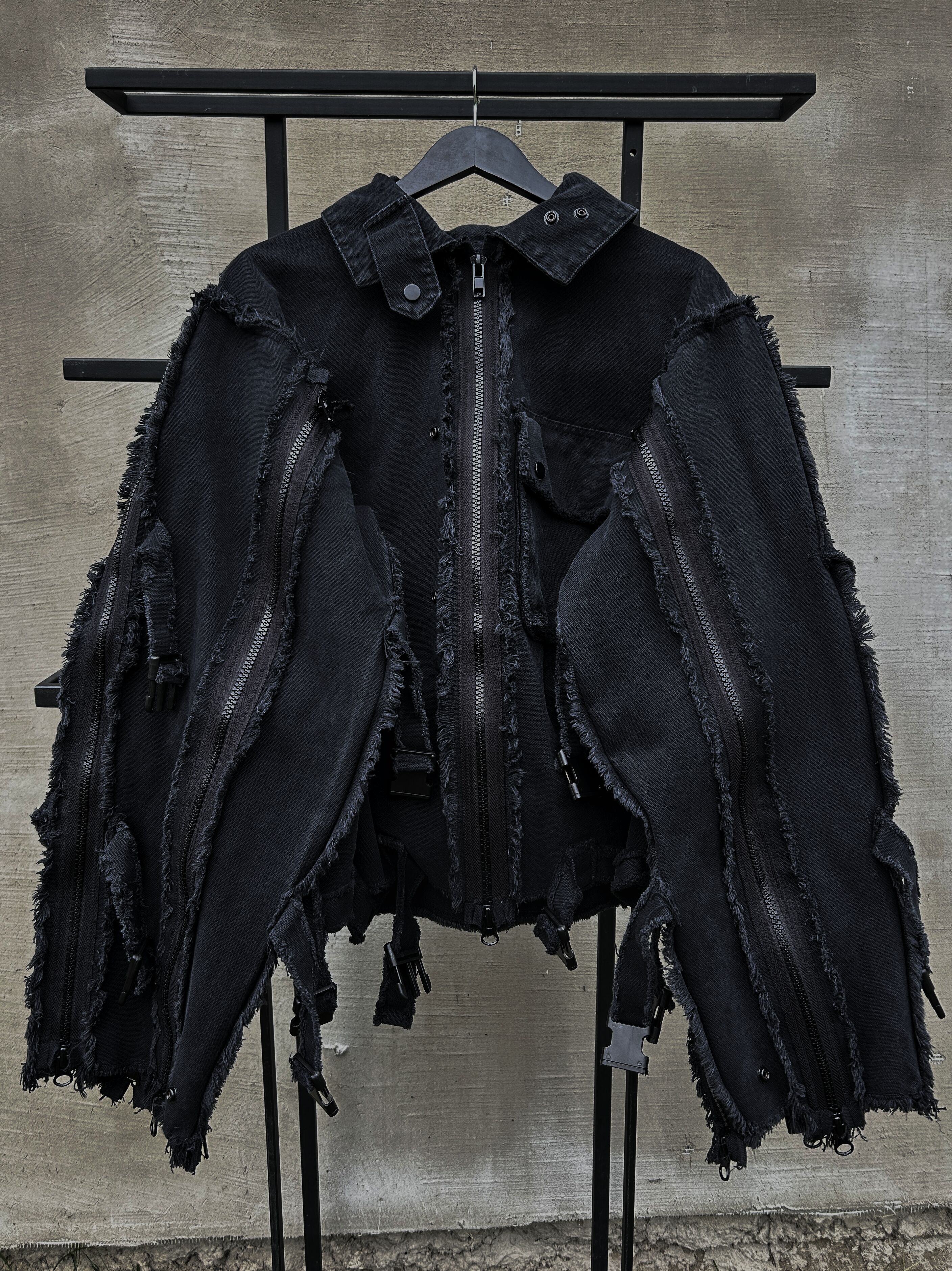 Hysteric Glamour Archive Distressed Double Layer Jacket Deconstructed Style Size US L / EU 52-54 / 3 - 8 Thumbnail