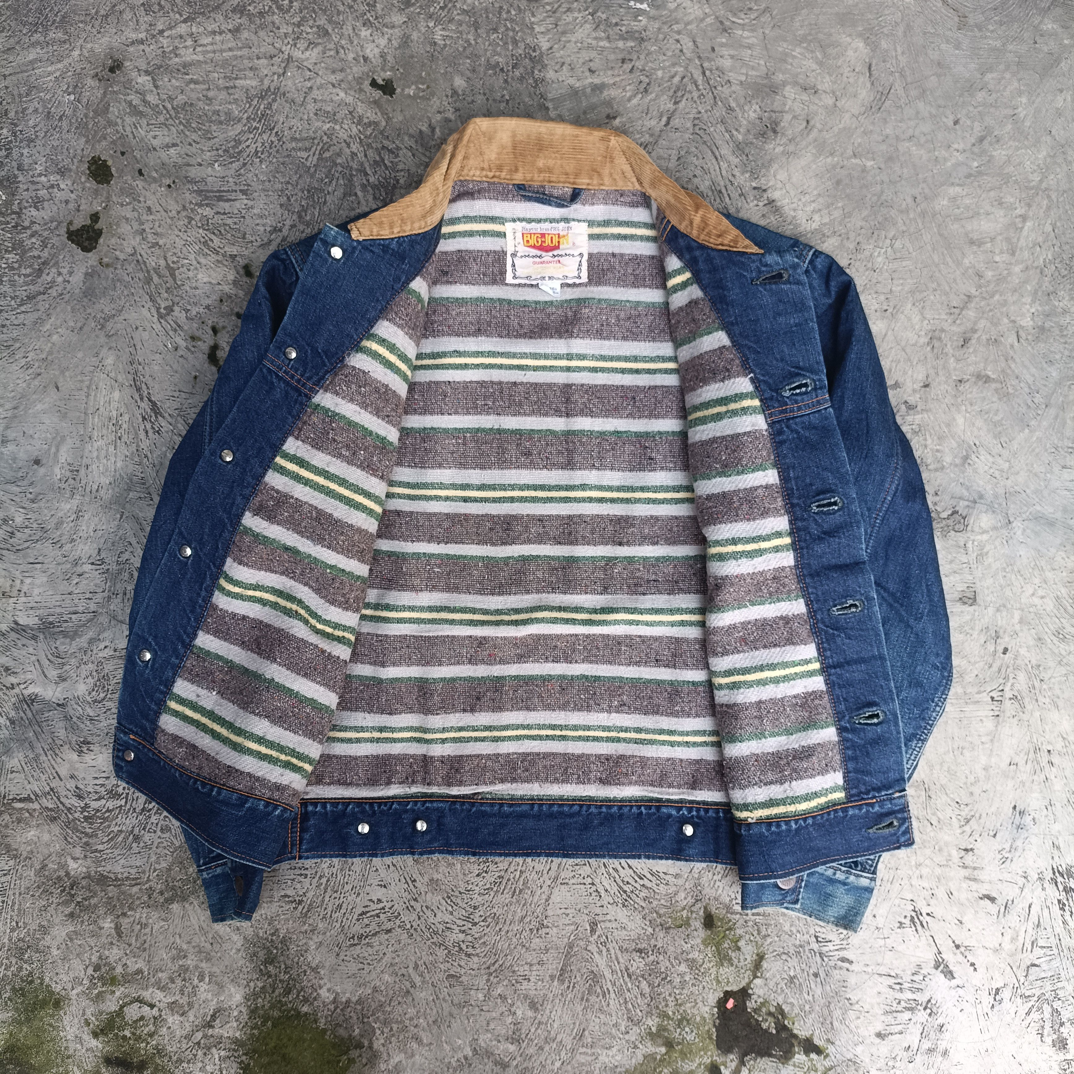 Big John Vintage 90s Big John Denim Blanked Lined Jacket Size US M / EU 48-50 / 2 - 2 Thumbnail