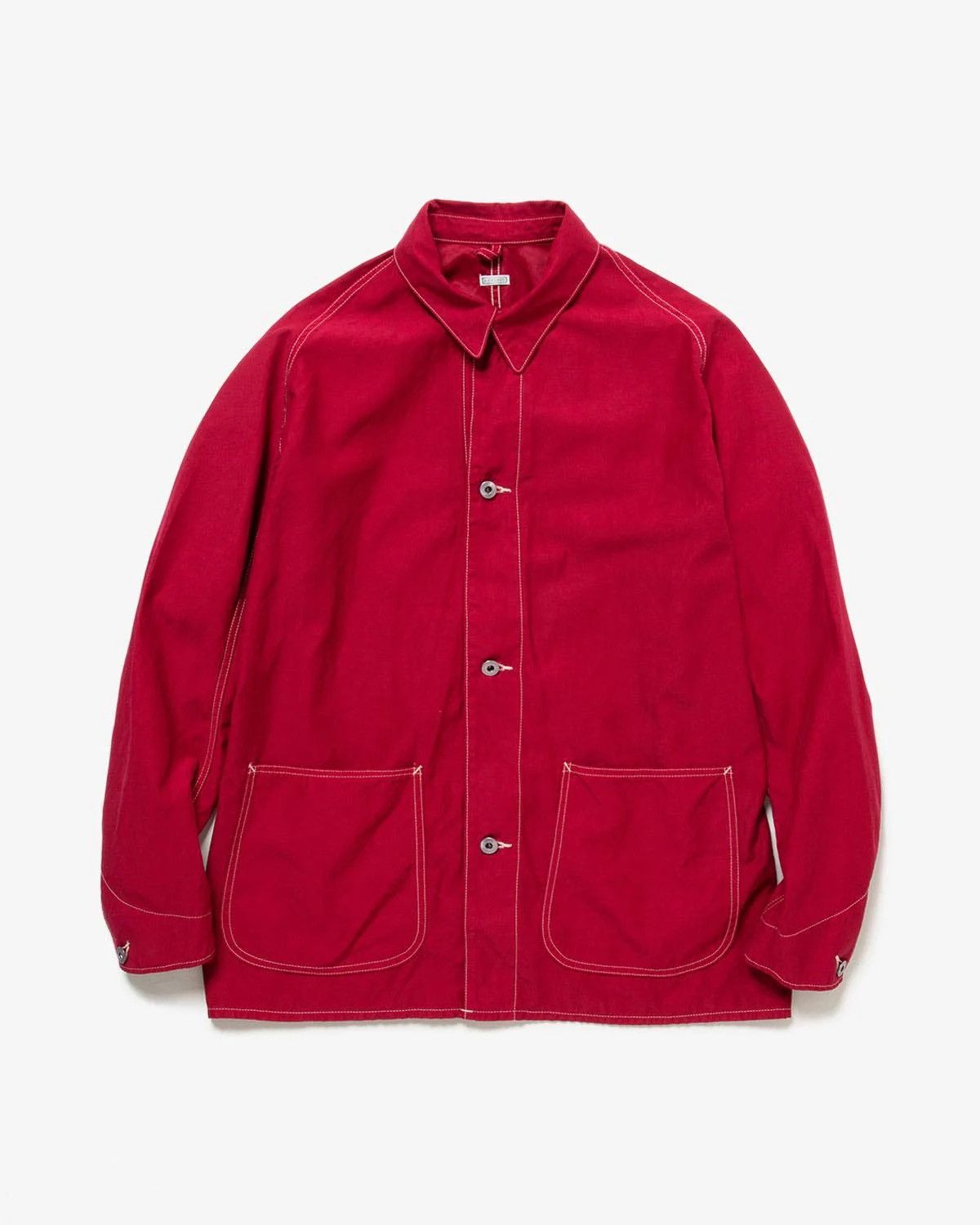 image of A Presse Over Dyeing Coverall Jacket in Red, Men's (Size Medium)