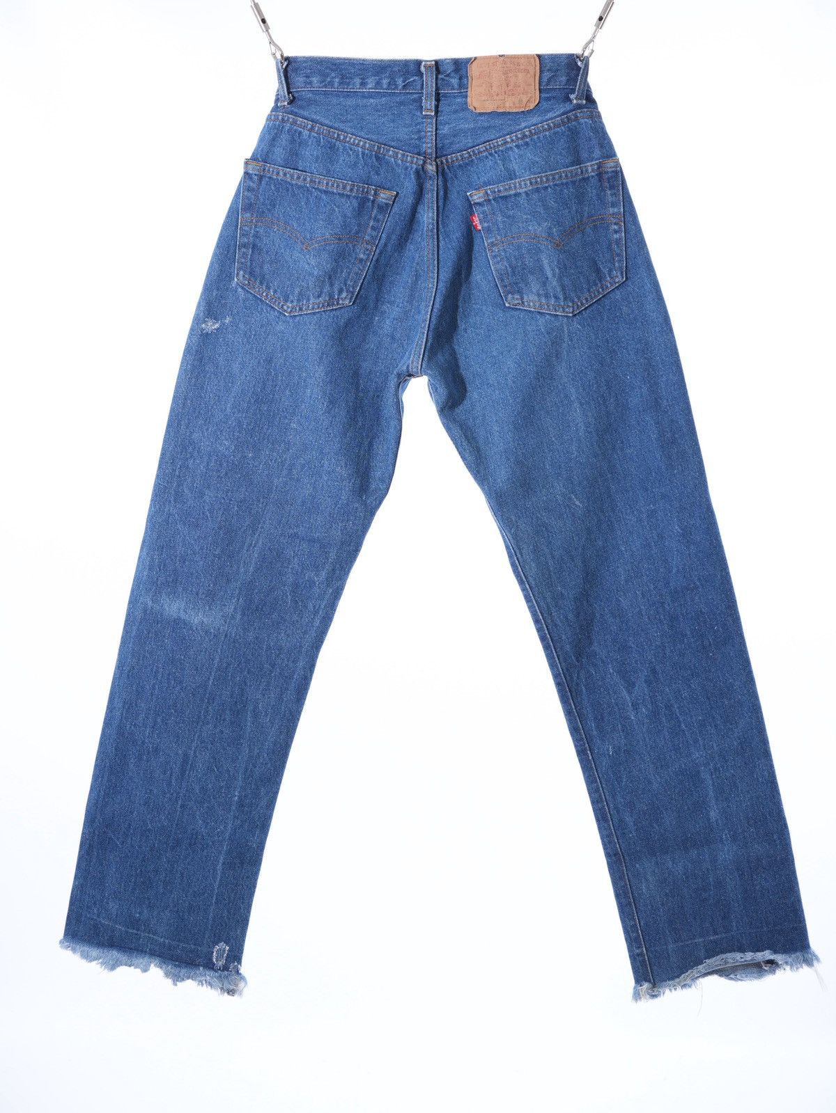 Levi's × Vintage Levi’s 501 1983 Distressed Stone Wash Denim fits w30 Size US 32 / EU 48 - 3 Thumbnail