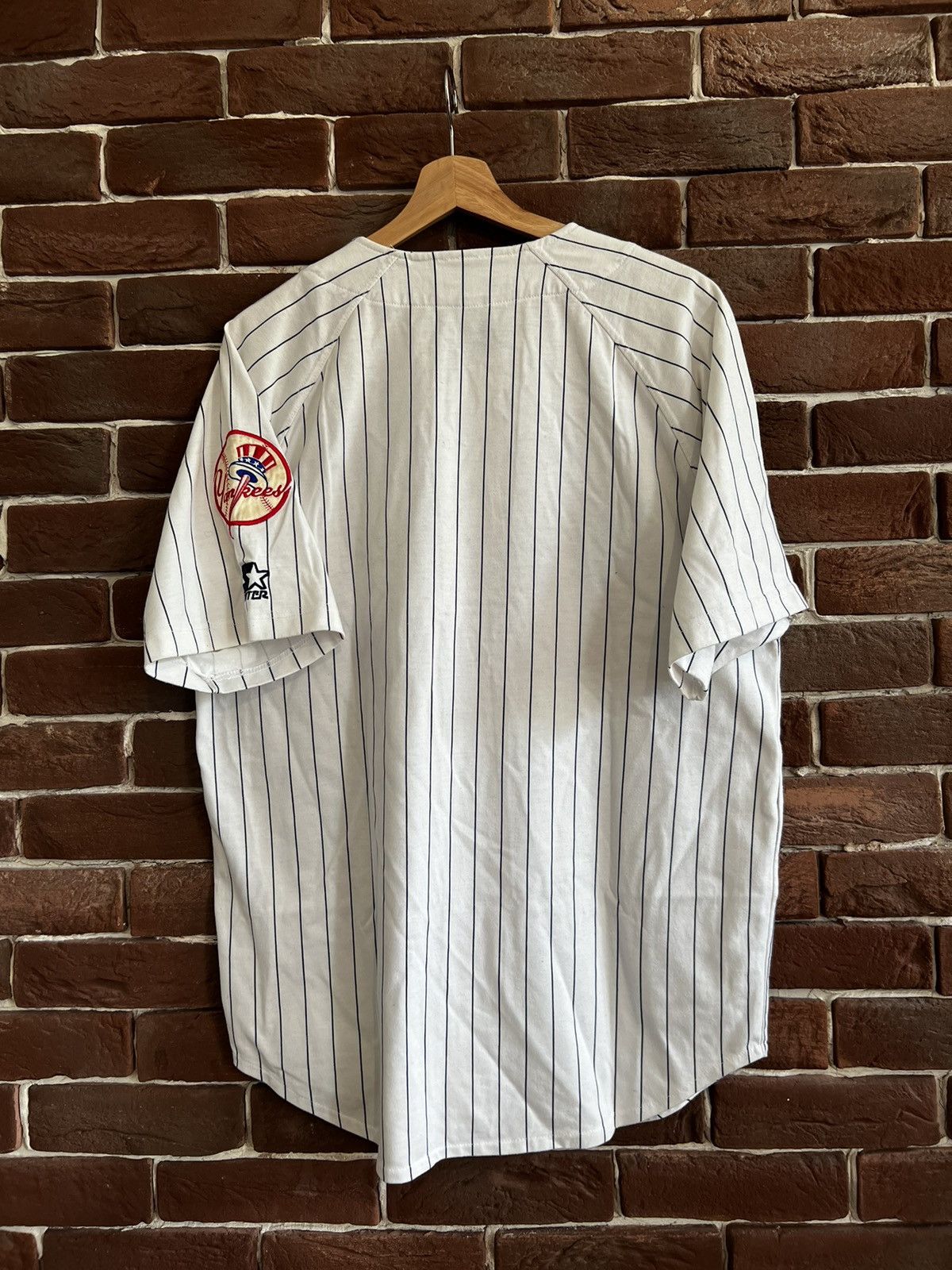 VTG 90s MLB NEW YORK YANKEES NUTMEG DOUBLE SIDED T-SHIRT