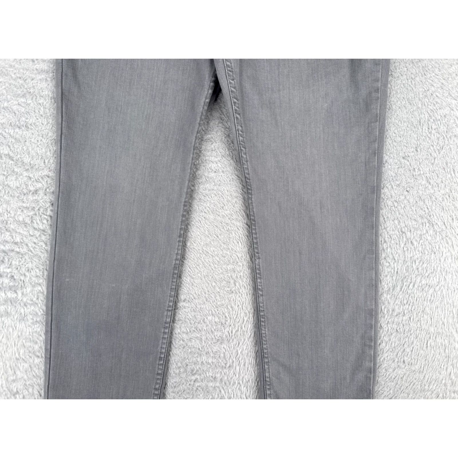 Lee Lee Jeans Womens Jeans Gray Denim Straight Leg Mid Rise Cotton Blend Zip Fly 28x27 Regular 28 Gray Denim 5-Pocket Design Mens? Size 28" / US 6 / IT 42 - 3 Thumbnail