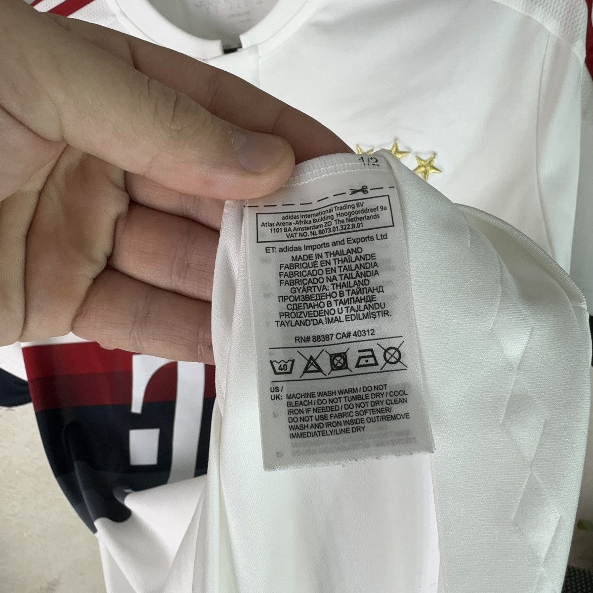 Adidas Adidas Bayern Munich Jersey 2014-2015 Away Alaba #27 White Size US M / EU 48-50 / 2 - 9 Thumbnail