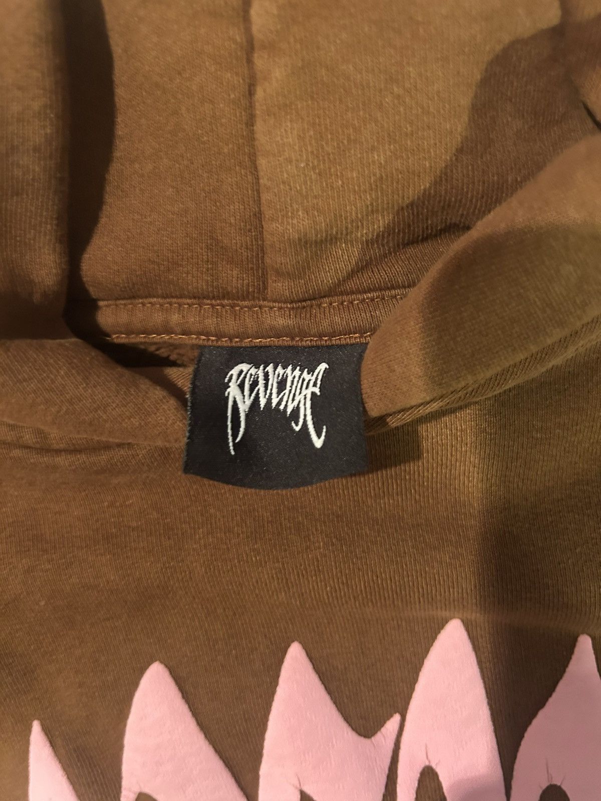 Revenge Revenge Mens Brown Pink Pullover Hoodie XL Size US XL / EU 56 / 4 - 5 Thumbnail
