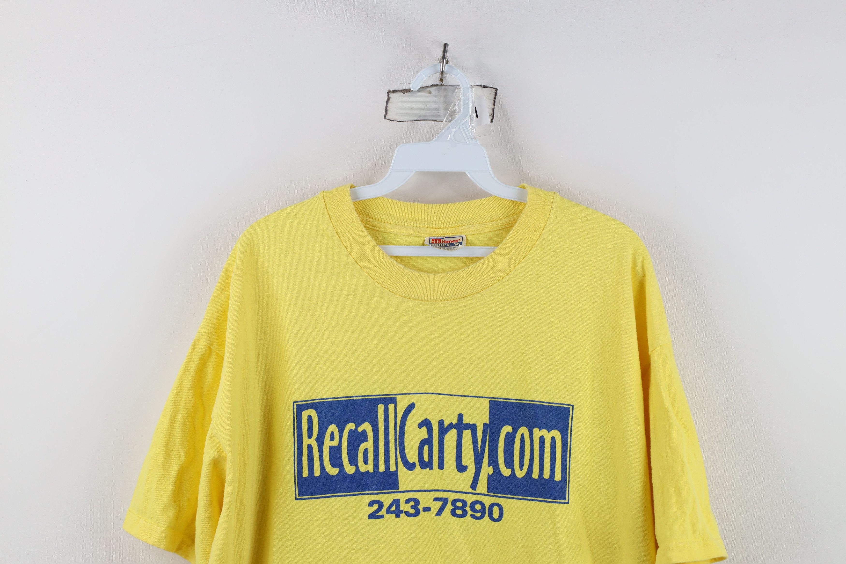 Vintage Vintage Y2K Finkbeiner Toledo Ohio Mayor T-Shirt Yellow Size US XL / EU 56 / 4 - 2 Thumbnail