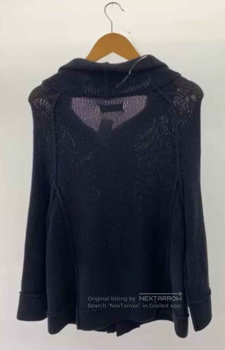 Yohji Yamamoto Y's Yohji Yamamoto 90s Black Cardigan. Size M / US 6-8 / IT 42-44 - 2 Thumbnail