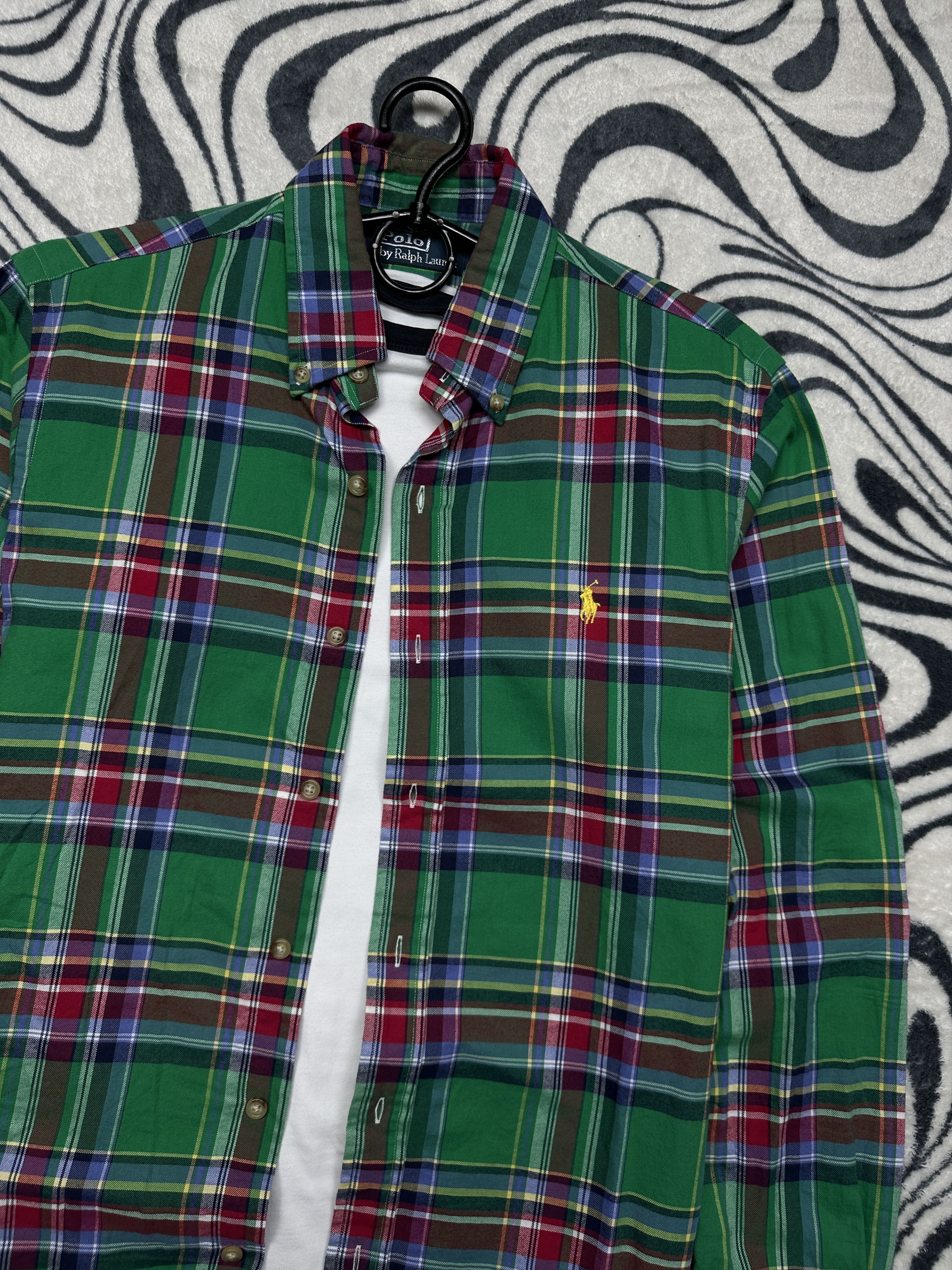 Polo Ralph Lauren Polo Ralph Lauren Mens Long Sleeve Plaid Shirt Size US S / EU 44-46 / 1 - 2 Thumbnail