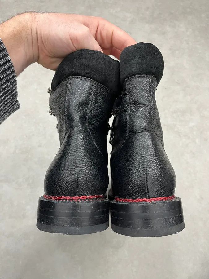 Gucci Gucci Black Premium Leather Ranger Boots Size US 14 / EU 47 - 7 Thumbnail