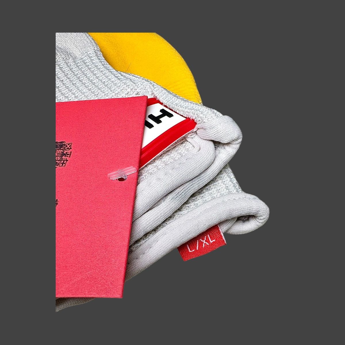 Hunter Hunter Rubberized Logo Work Gloves Yellow Red Sz L/XL Unisex Size ONE SIZE - 7 Thumbnail