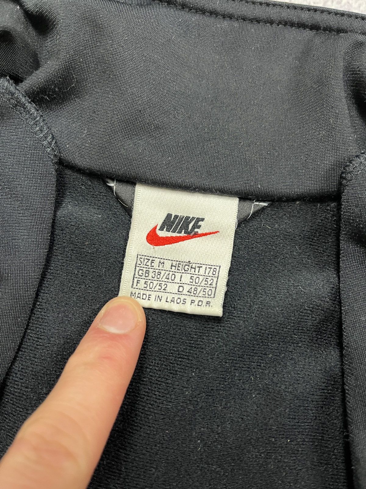 Nike × Vintage Vintage Nike 90s Big Swoosh USA Lampas Track Jacket Rare Y2k Size US M / EU 48-50 / 2 - 9 Thumbnail