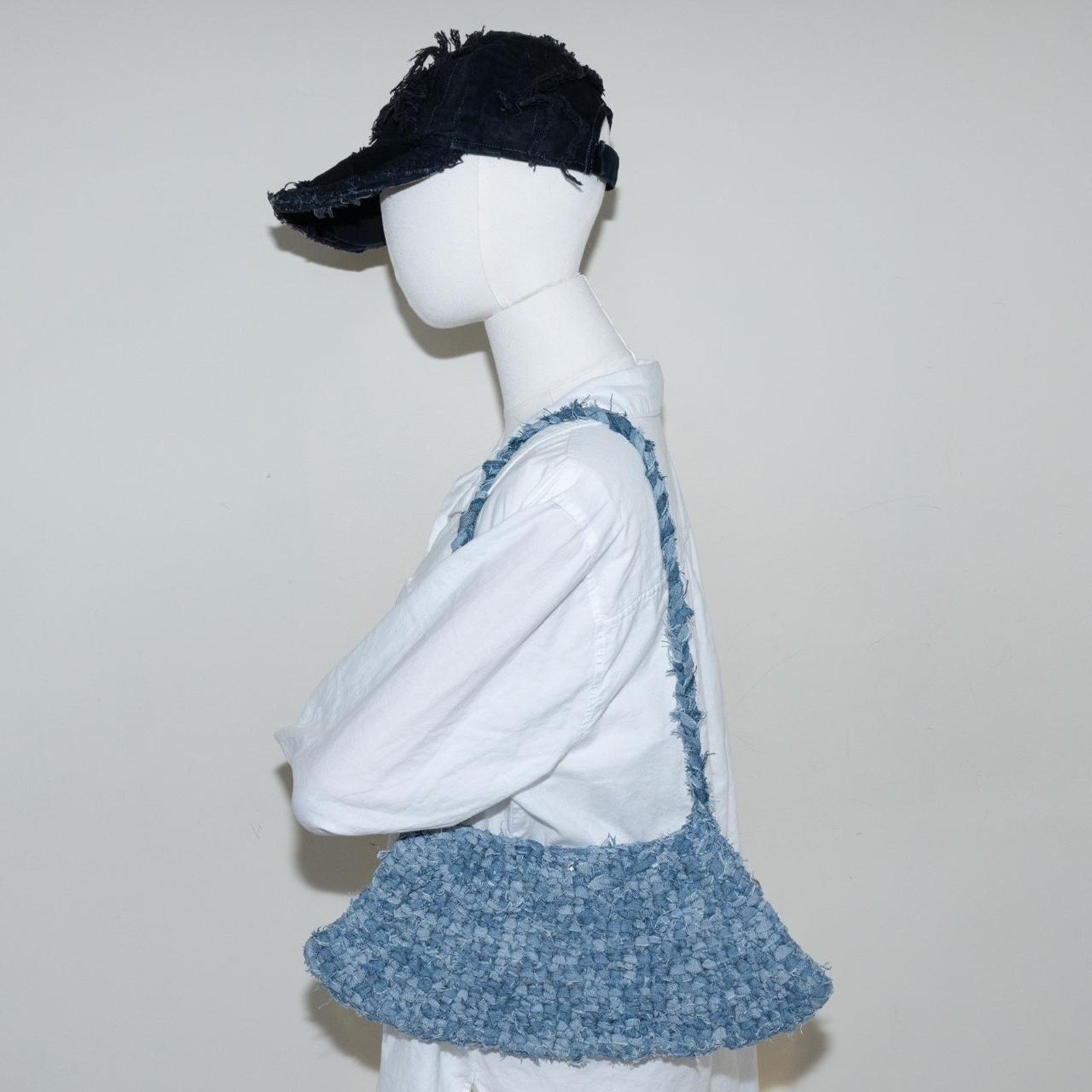 Carhartt Upcycled denim crochet bag / Crochet purse Size ONE SIZE - 2 Thumbnail