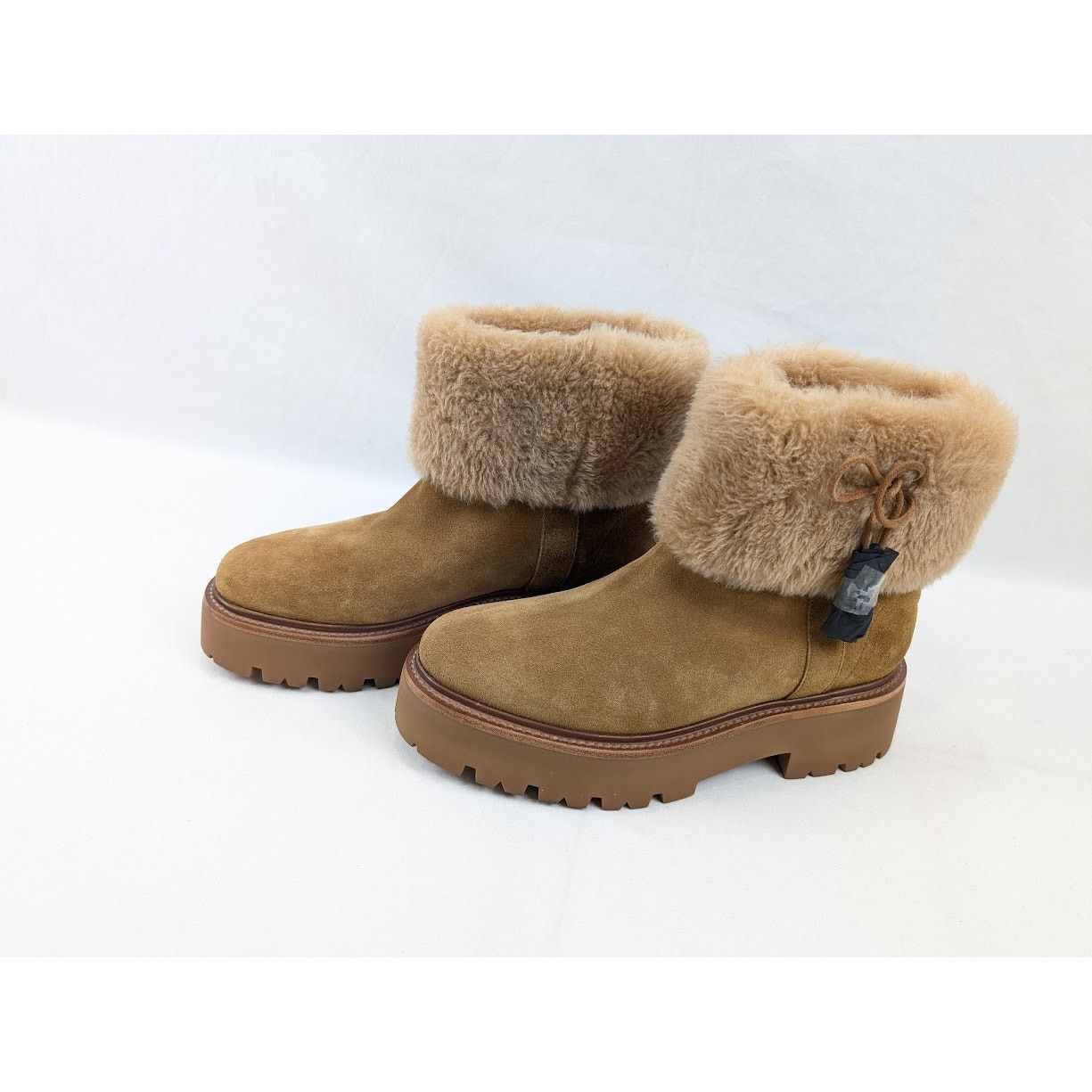 Celine o1rshd1 Shearling Boots in Brown Size US 11 / IT 41 - 16 Thumbnail