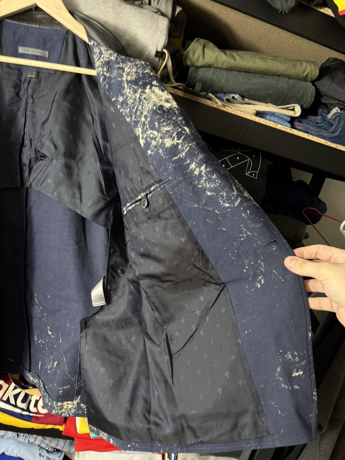 John Varvatos John Varvatos Archival Art Blazer Indigo Paint Splatter Rare Size US L / EU 52-54 / 3 - 12 Thumbnail