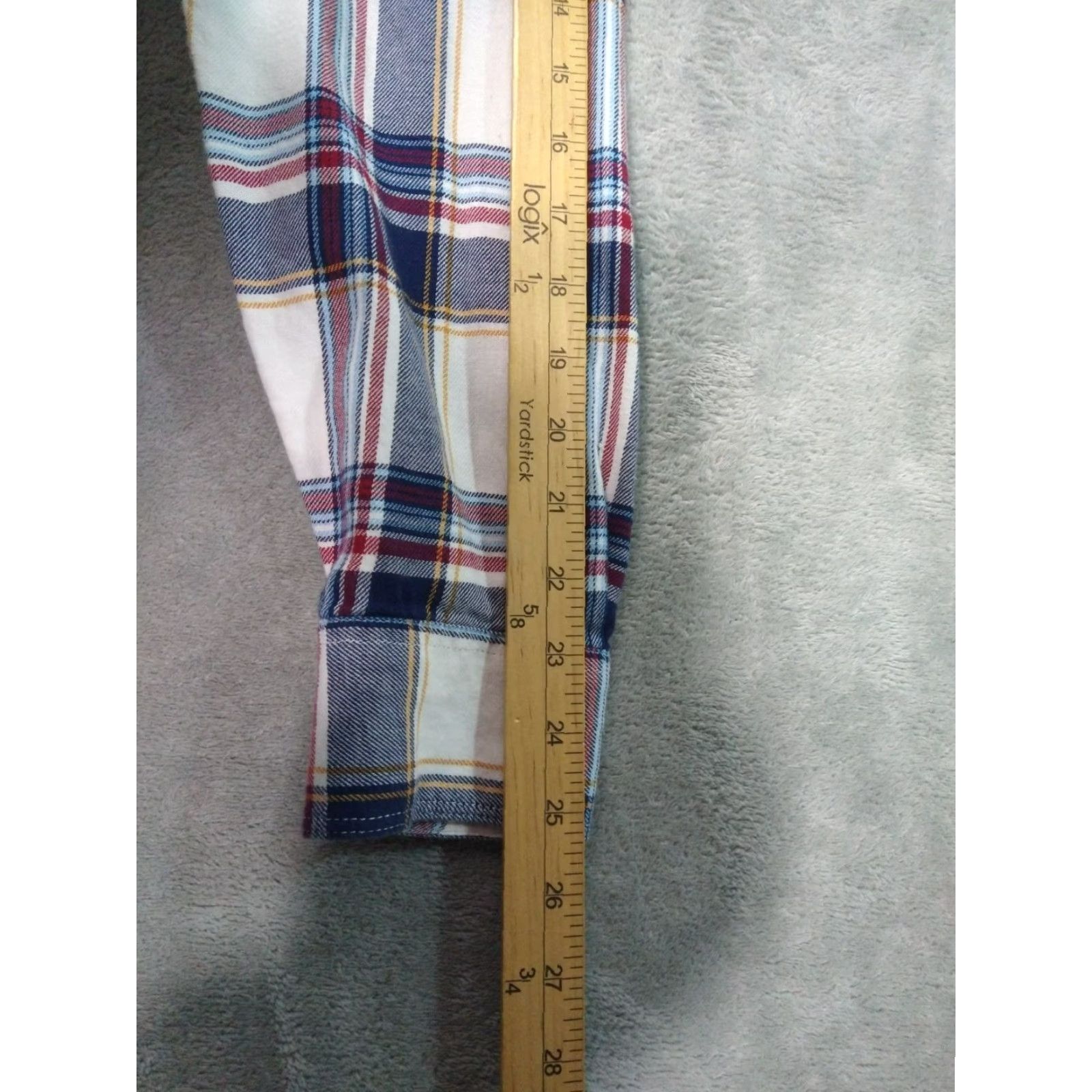 Lucky Brand Lucky Brand Shirt Mens Large White Plaid Flannel Saturday Stretch Pearl Snap Button-Up Casual Confident Classic 90s? Size US L / EU 52-54 / 3 - 6 Thumbnail