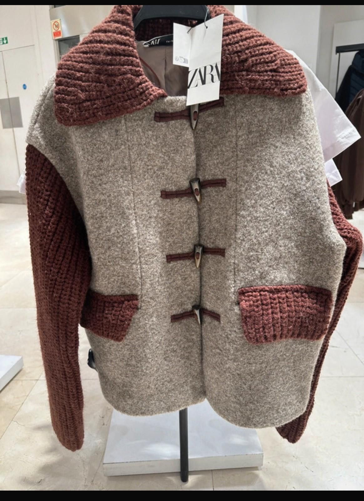 Zara Zara Wool Heavy Jacket Size S / US 4 / IT 40 - 1 Thumbnail