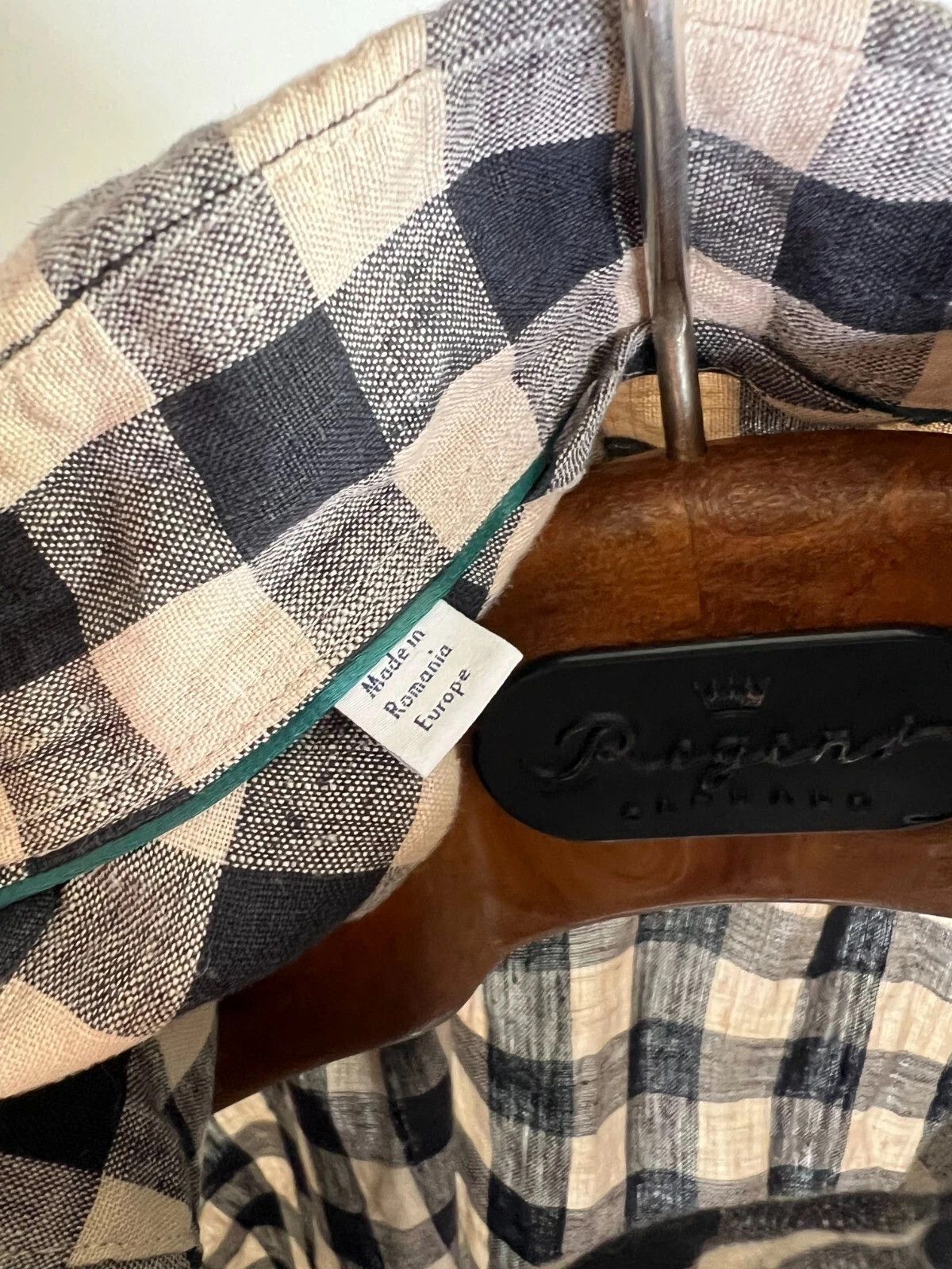 Eton Eton Slim Men's Casual Summer Plaid Linen Short Sleeve Shirt Size US M / EU 48-50 / 2 - 8 Thumbnail