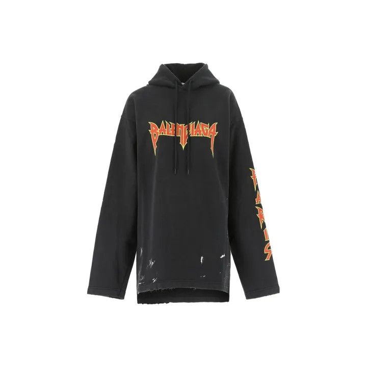 Balenciaga Balenciaga SS22 Metallica Graphic Hoodie 0079 Size XS / US 0-2 / IT 36-38 - 1 Thumbnail