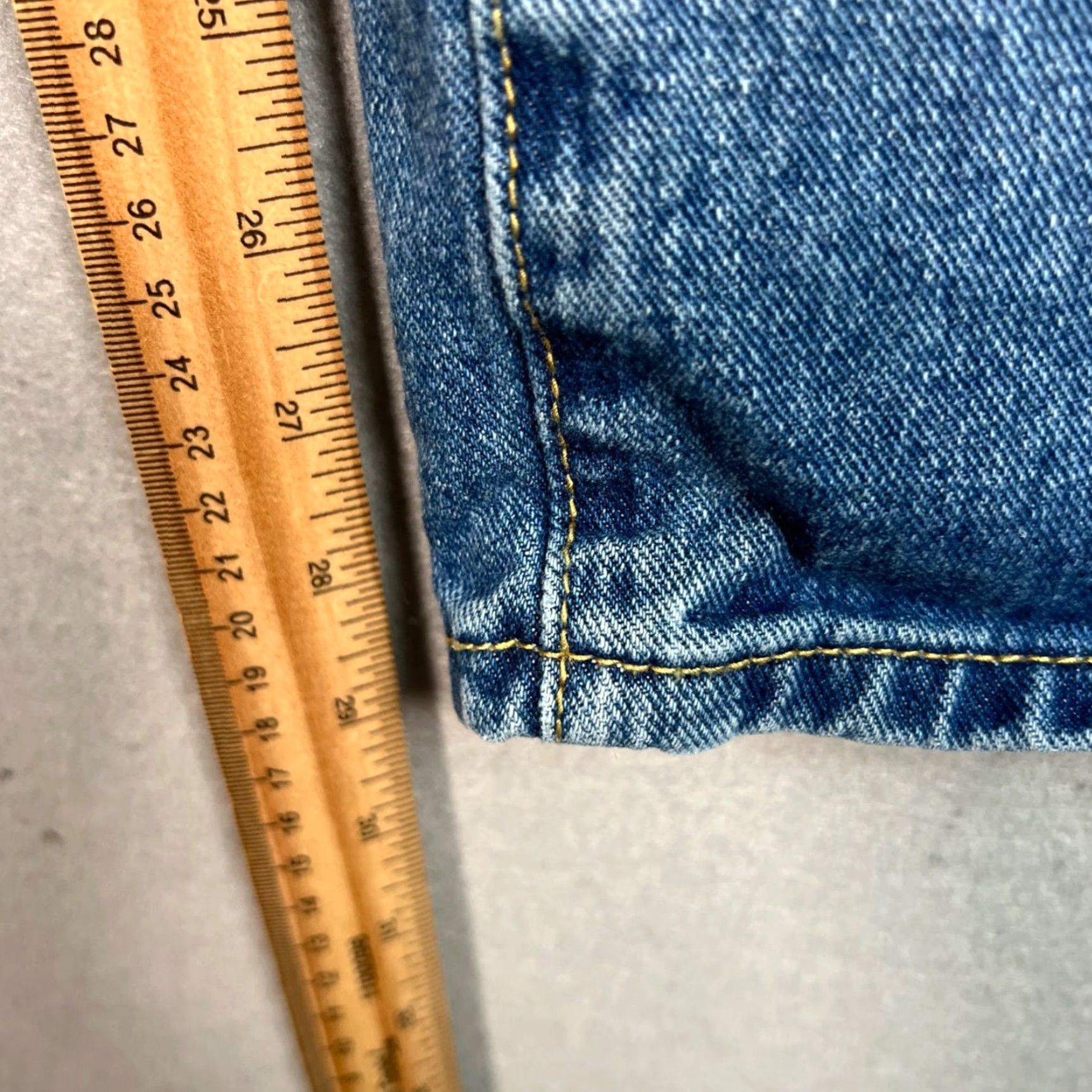 PrettyLittleThing PrettyLittleThing Jeans Womens Petite Blue High-Waist Frayed Hem Wide Leg Size 00 Size 24" / US 00 / IT 34 - 7 Thumbnail