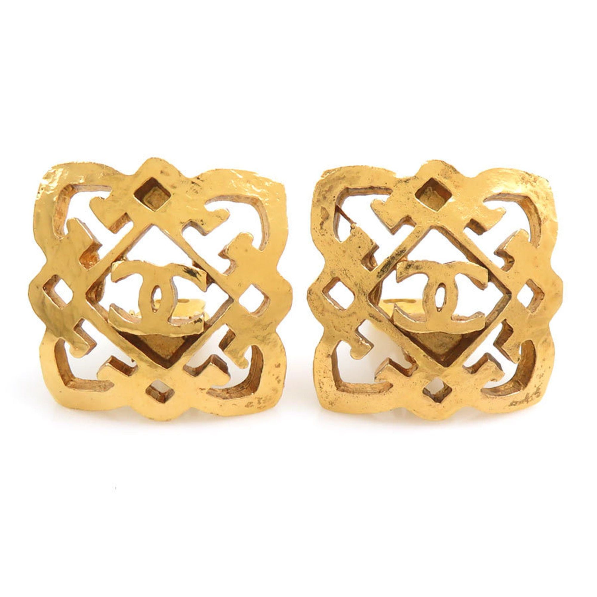 Chanel CHANEL Coco Mark Metal Gold Earrings for Women e61341a Size ONE SIZE - 1 Thumbnail
