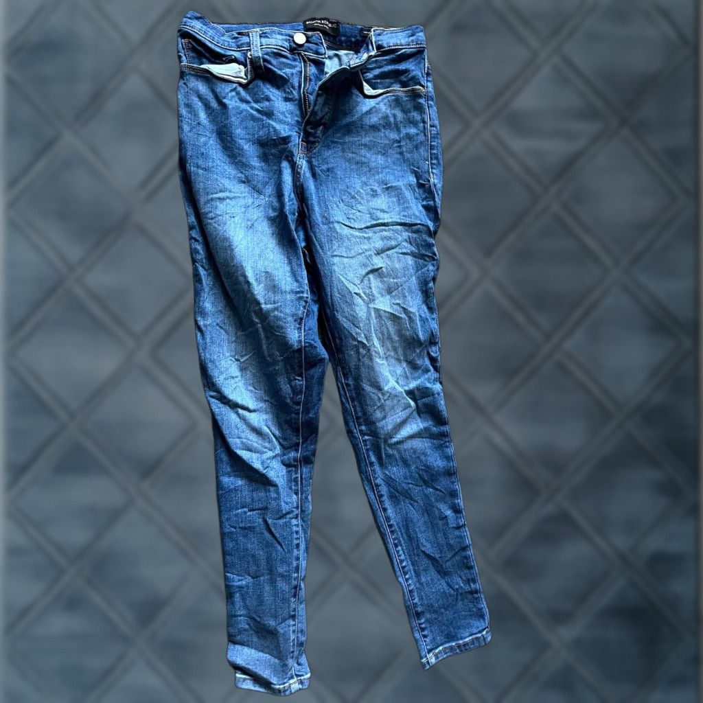 Banana Republic Premium Banana Republic Denim High-Rise Skinny Jeans 27 Blue Dark Wash Women's Size 27" / US 4 / IT 40 - 1 Thumbnail