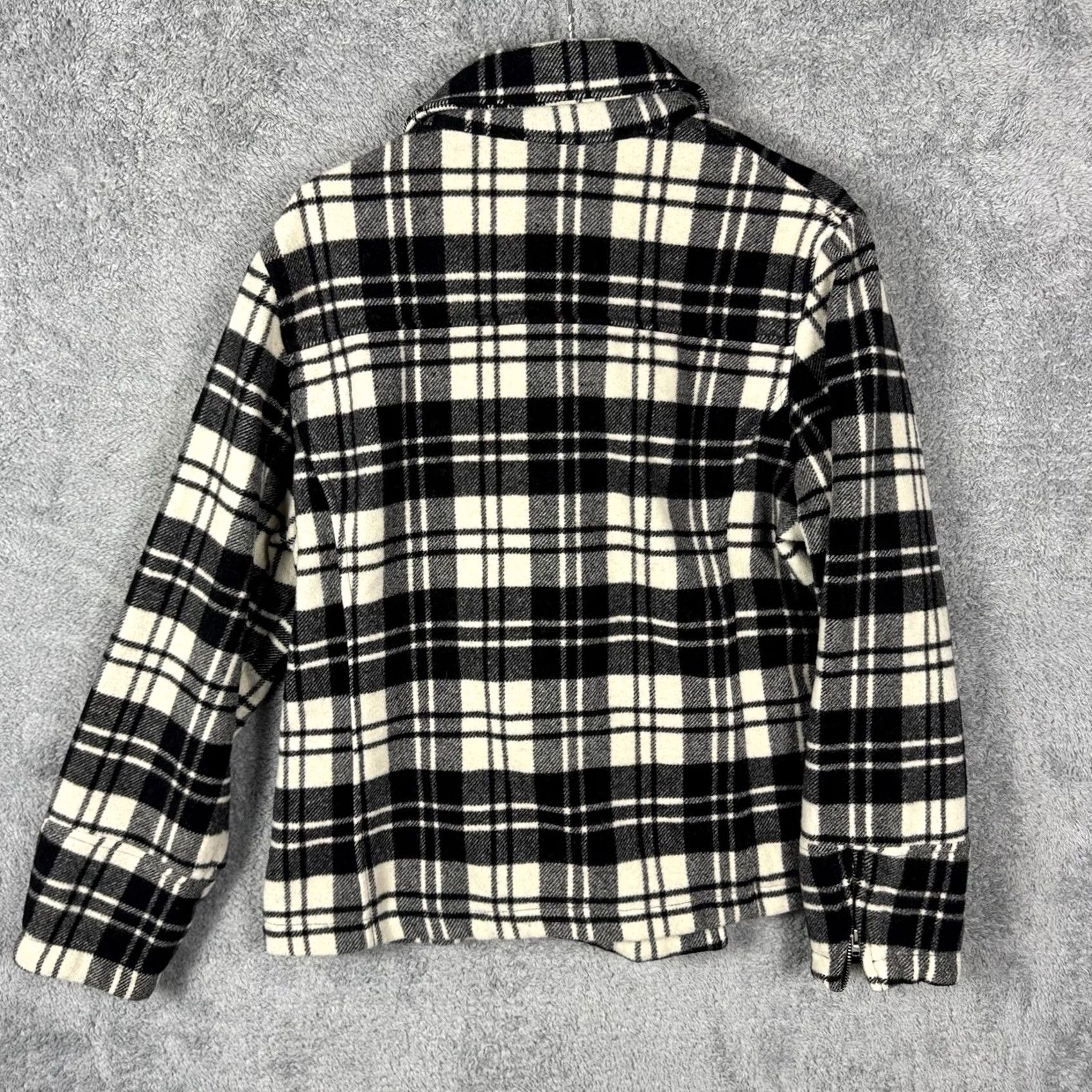 Vintage Woolrich Peacoat Women M Double Breasted Plaid Wool Jacket Winter 15421 Size M / US 6-8 / IT 42-44 - 7 Thumbnail