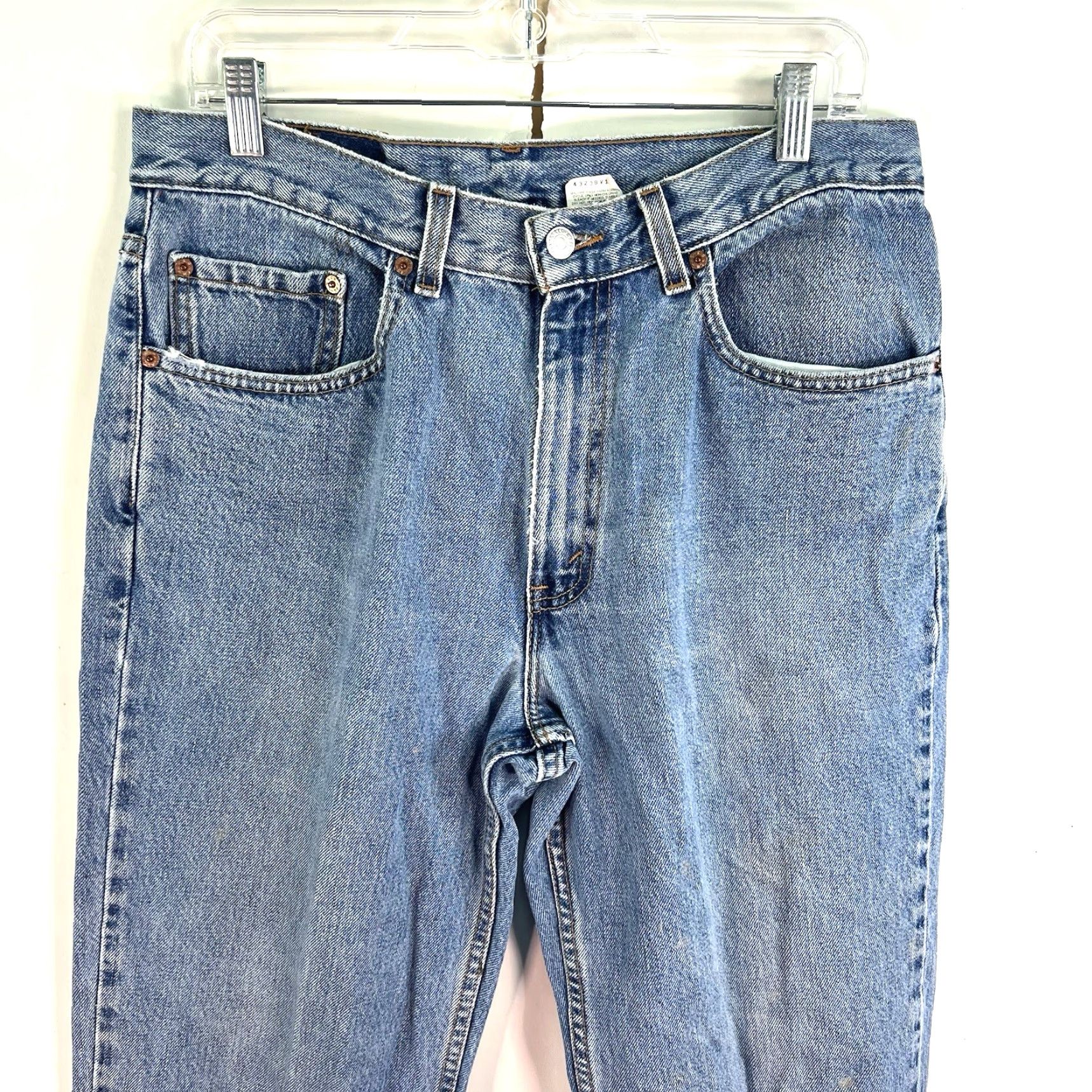 Levi's Vintage Levi's Jeans 550 Relaxed Fit Straight Jeans Men's Size 34 x 30 Blue Denim USA Size US 34 / EU 50 - 2 Thumbnail