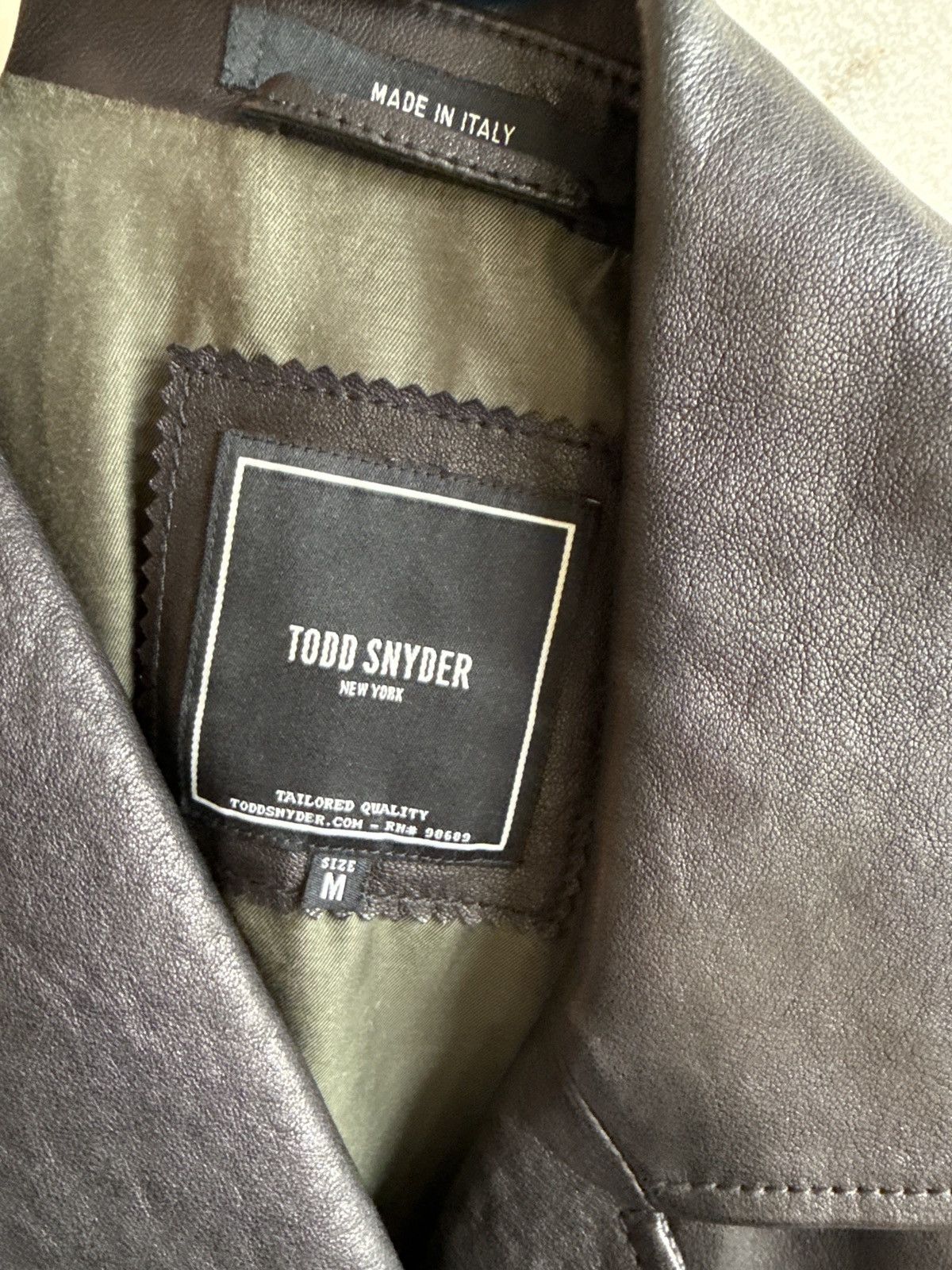 Todd Snyder Impeccable Black Leather Moto jacket Size US M / EU 48-50 / 2 - 5 Thumbnail