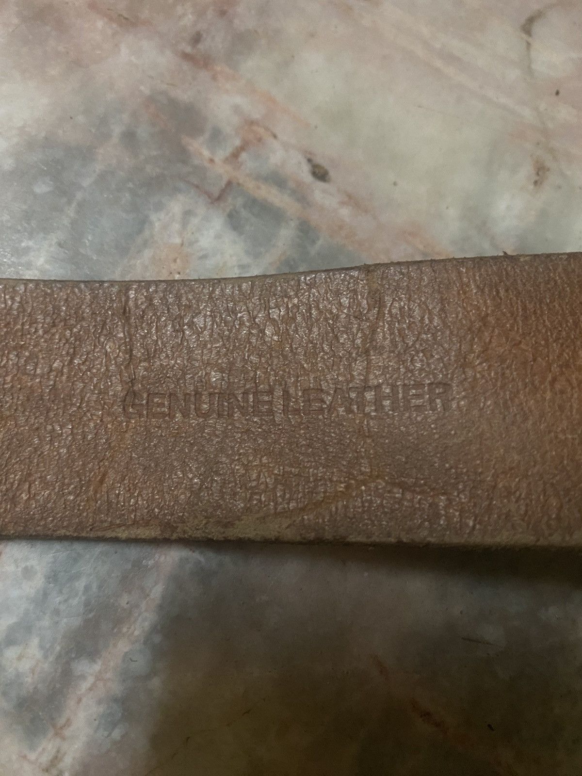 Genuine Leather Vintage Western Cowboy Embossed Floral Decorative Belt Size ONE SIZE - 5 Thumbnail
