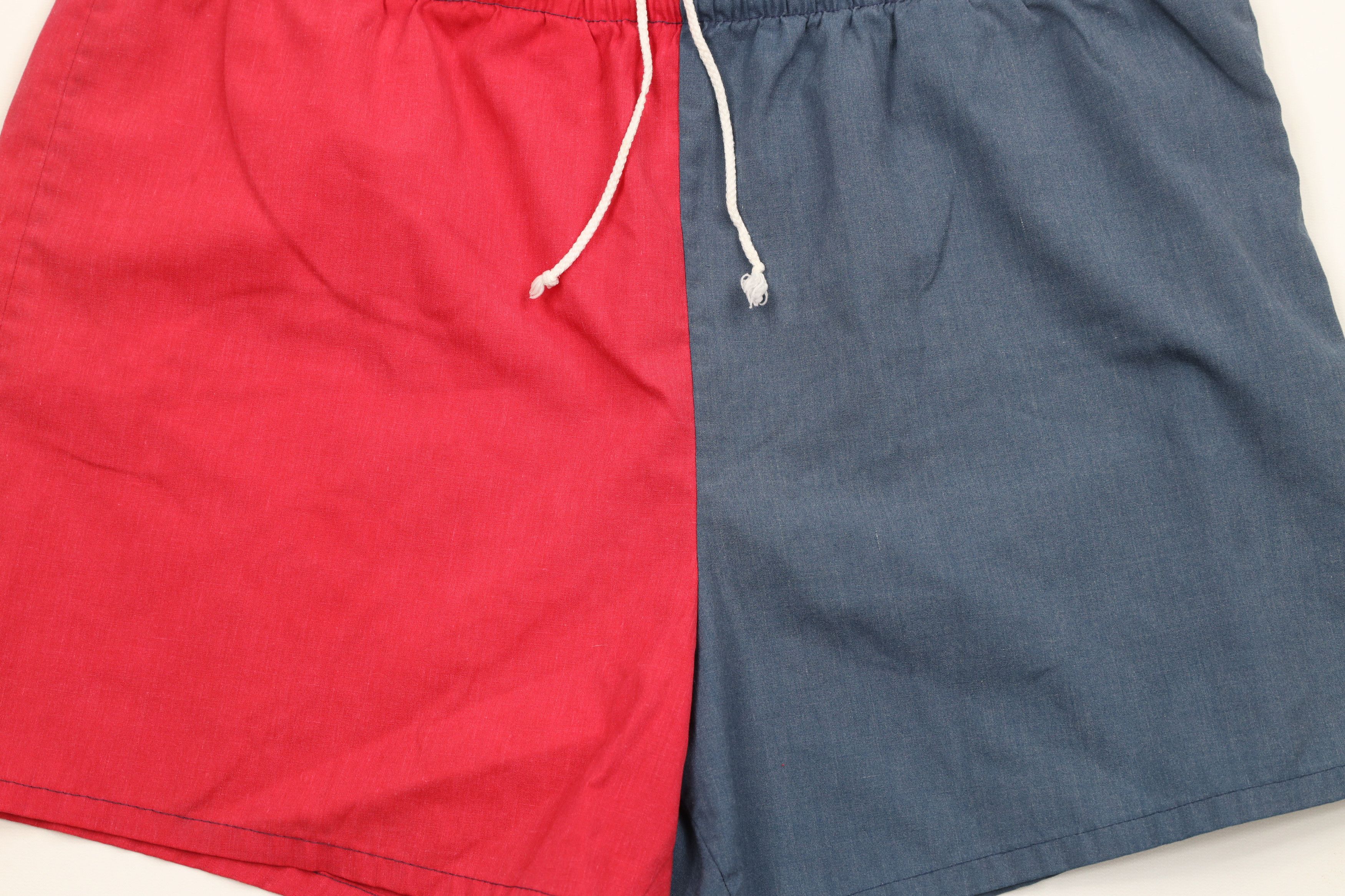 Vintage Vintage 70s Streetwear Block Lined Running Short Shorts USA Size US 36 / EU 52 - 3 Thumbnail