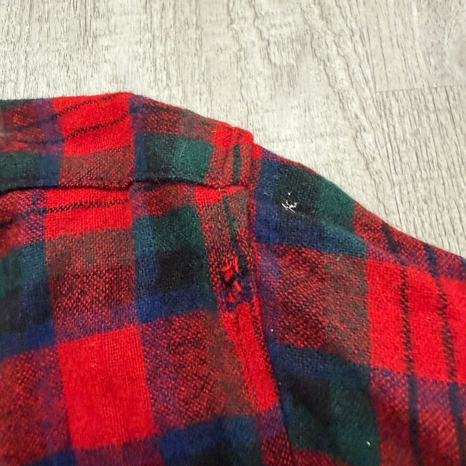 Pendleton Vintage Pendleton Wool Flannel Shirt Men's Large Red Tartan Size US L / EU 52-54 / 3 - 16 Thumbnail