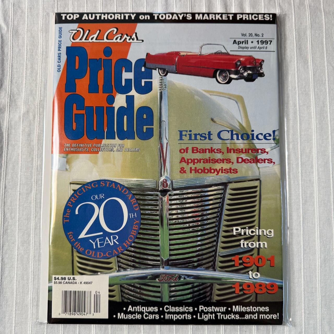 Designer Old Cars Price Guide - April 1997 Edition Vol 20 #2 Size ONE SIZE - 7 Thumbnail