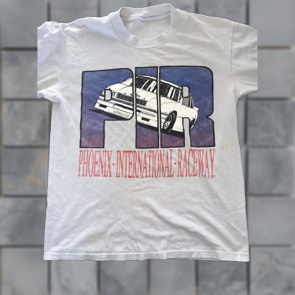 Vintage Phoenix International Raceway T Shirt Single Stitch Medium Grey Men M Gray Stitch Shirt Mens Size US M / EU 48-50 / 2 - 1 Thumbnail