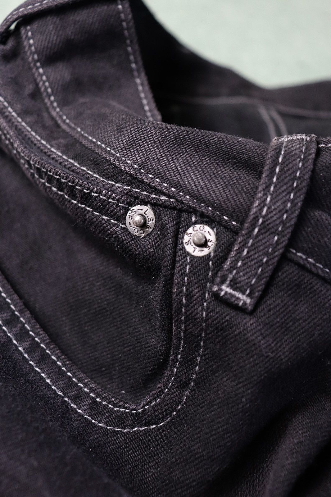 Kiko Kostadinov × Levi's Levi’s x Kiko Kostadinov Black Archive Bootcut Denim 31x34 Size US 31 - 19 Thumbnail