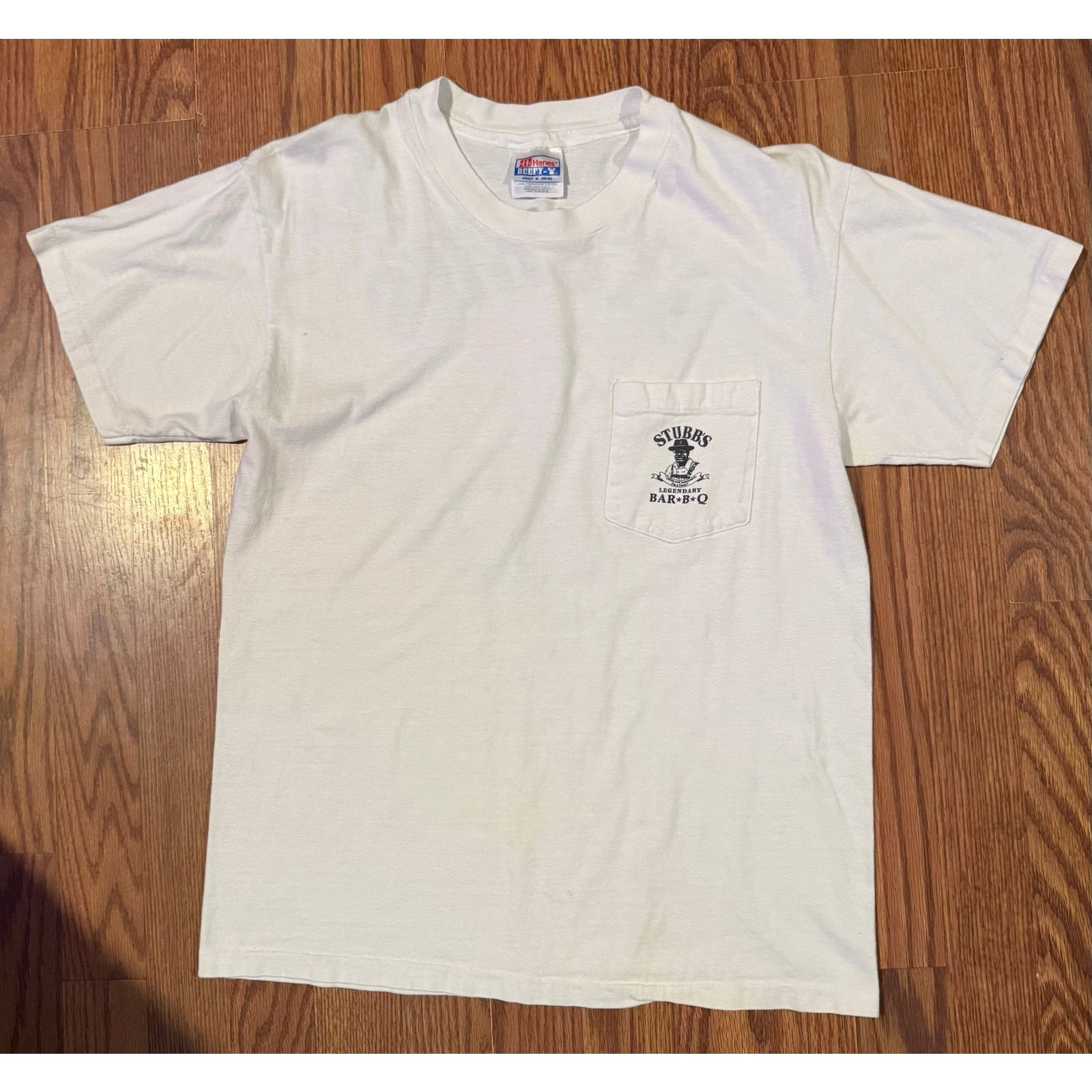 Hanes Early 90s Stubbs Legendary BBQ pocket Tee Size US M / EU 48-50 / 2 - 1 Thumbnail