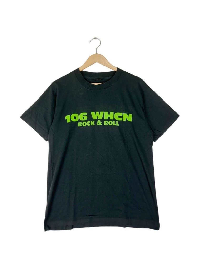 Band Tees × Vintage Vintage 90s 106 WHCN Rock And Roll Radio Station Tee Size US L / EU 52-54 / 3 - 1 Thumbnail