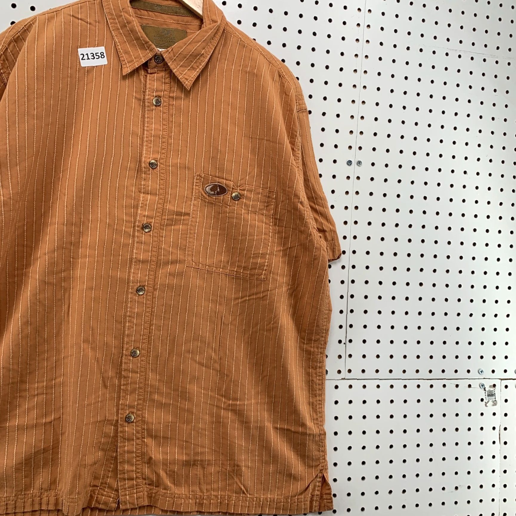 Vintage Mossy Oak Button Shirt Orange Short Sleeve Pocket Mens Medium 25.5x32 Size US M / EU 48-50 / 2 - 4 Thumbnail