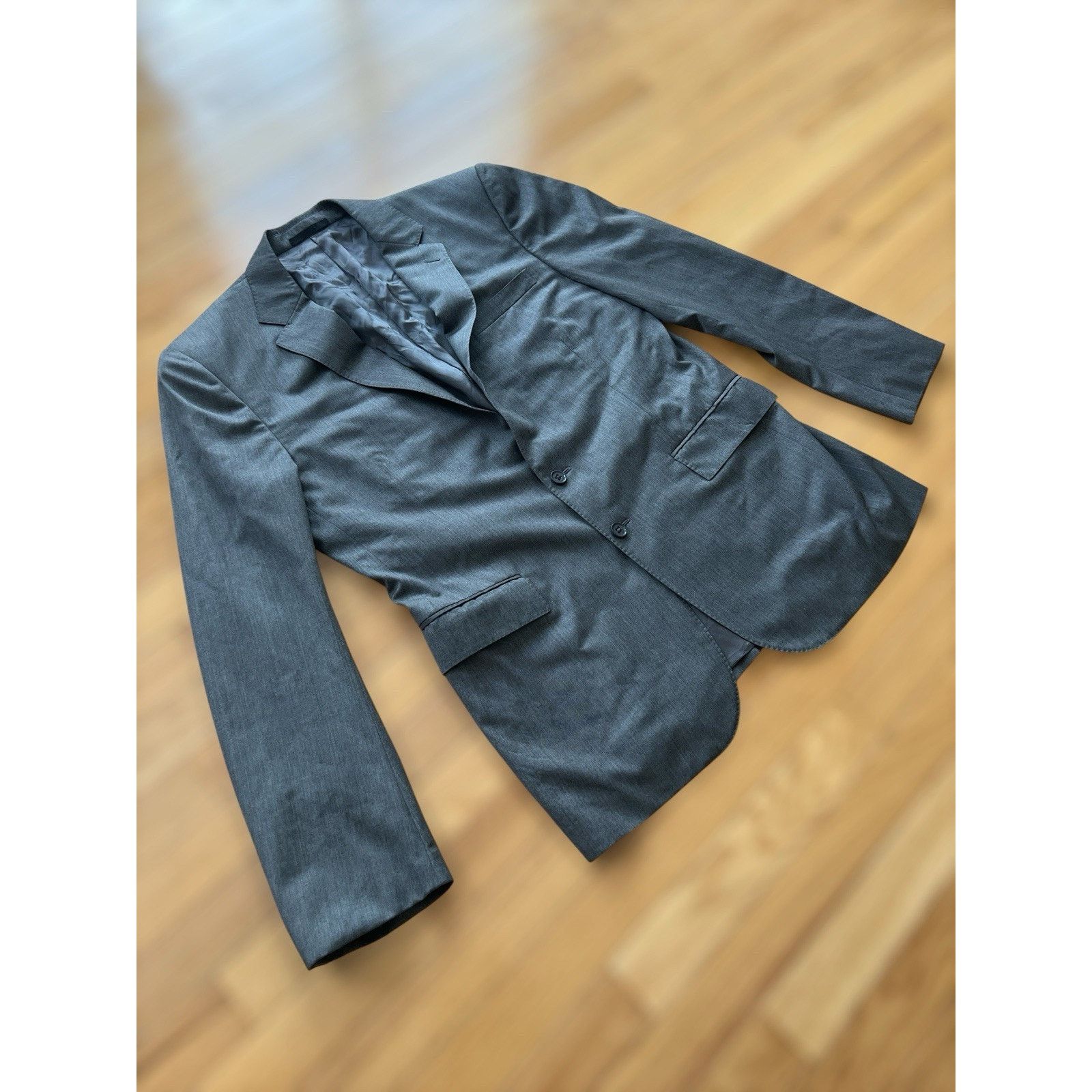 Ralph Lauren Black Label BLACK LABEL Ralph Lauren Wool Blazer Grey 42R Sport Coat Size 42R - 4 Thumbnail