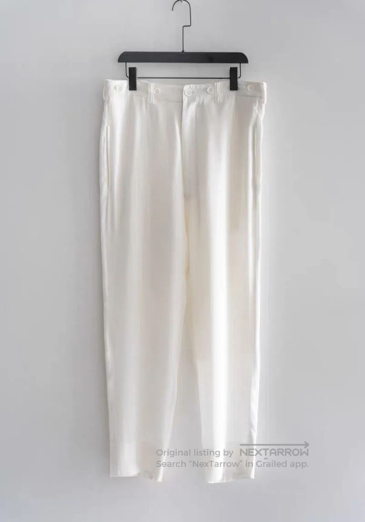 Yohji Yamamoto White Casual Pants Size 32. Size US 32 / EU 48 - 1 Thumbnail