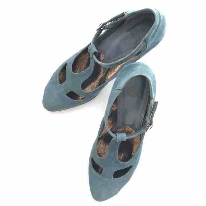 Vivienne Westwood Vivienne Westwood Cat爪 blue velvet high heels Size US 5.5 / IT 35.5 - 5 Thumbnail