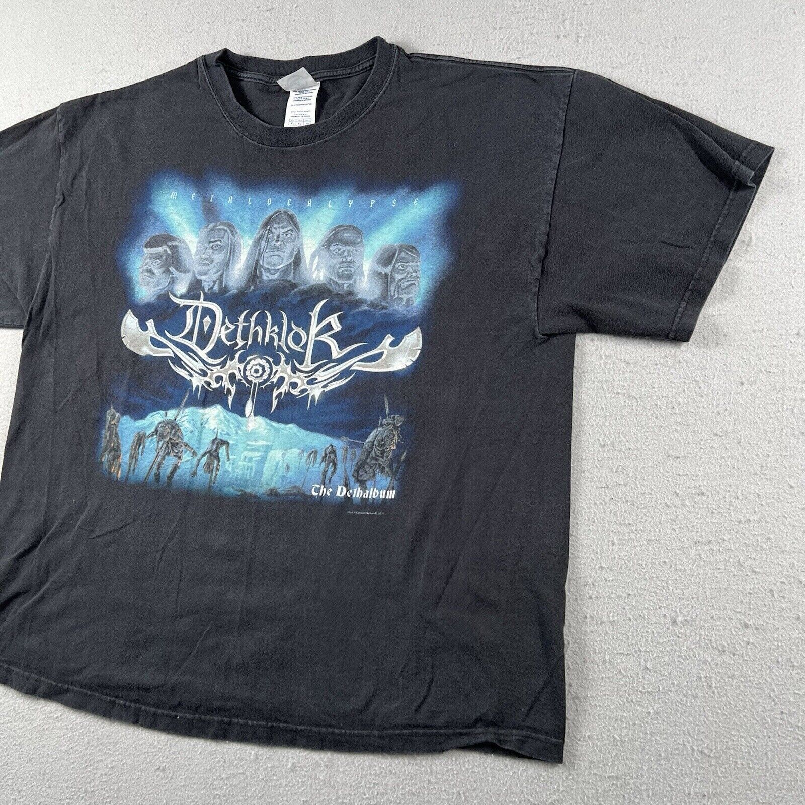 Band Tees × Delta Dethklok Metalocalypse Shirt Black The Dethalbum Death Metal Size US XL / EU 56 / 4 - 11 Thumbnail