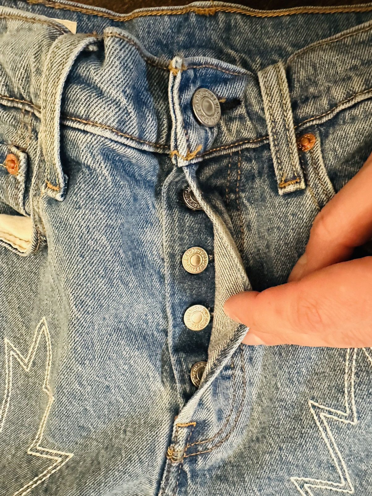 Levi's Levi’s 501 S Premium Skinny Front Pattern 25x29 Jeans Size 25" / US 0 / IT 36 - 11 Thumbnail