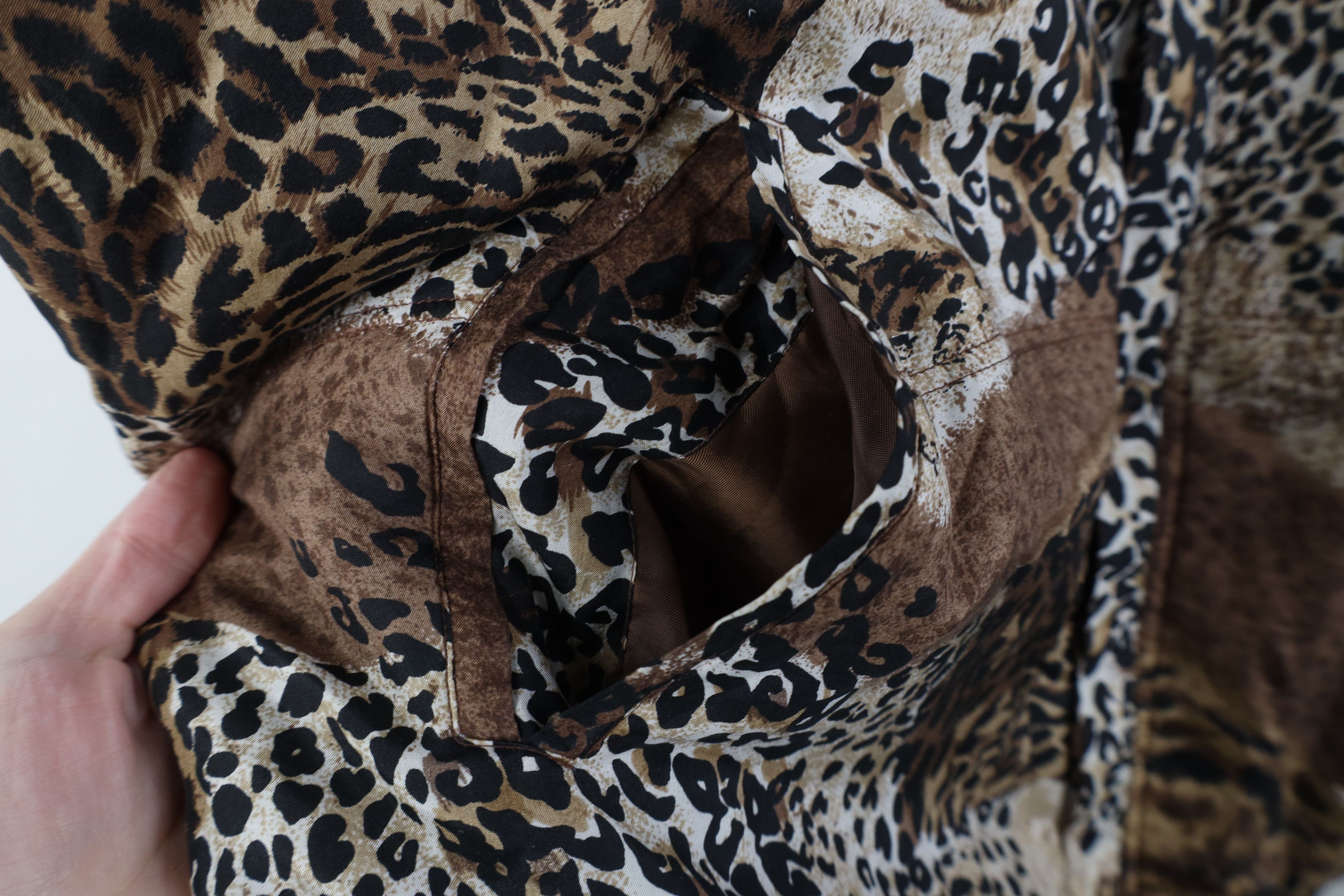 Vintage Vintage 90s Streetwear Leopard Full Zip Silk Bomber Jacket Size 3XL / US 20-22 - 5 Thumbnail