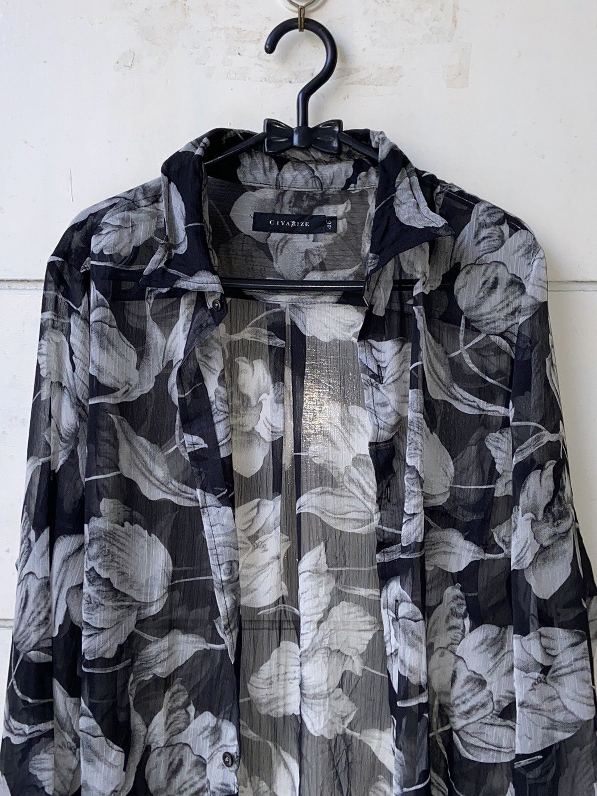 CIVARIZE CIVARIZE Floral Patterned Mesh Outer/Shirt Size US M / EU 48-50 / 2 - 3 Thumbnail
